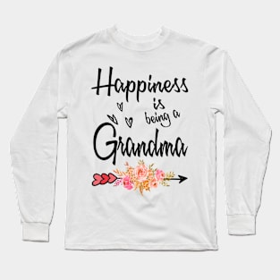 grandma happiness is being a grandma Long Sleeve T-Shirt